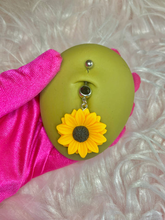 Sunflower Belly Ring