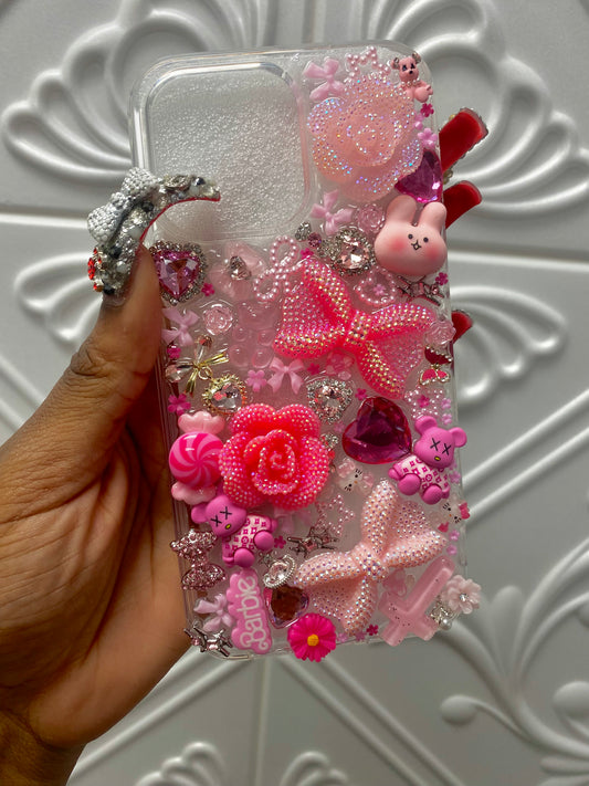 Pink Junk Charm Custom Phone Case