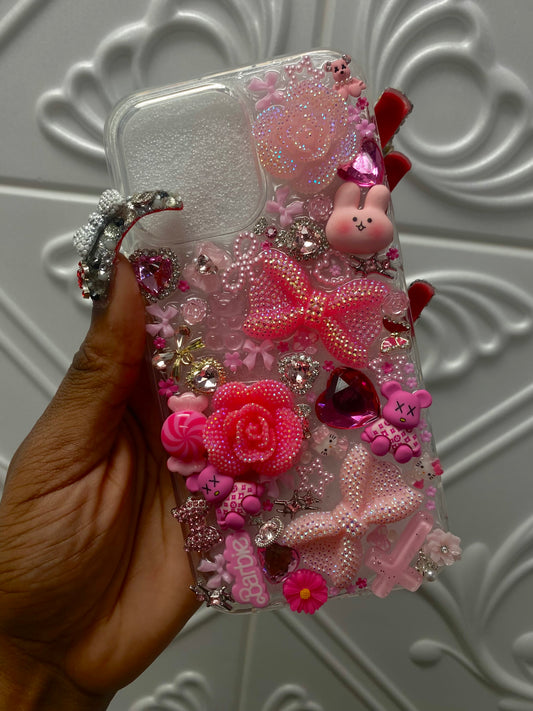 Pink Junk Charm Custom Phone Case